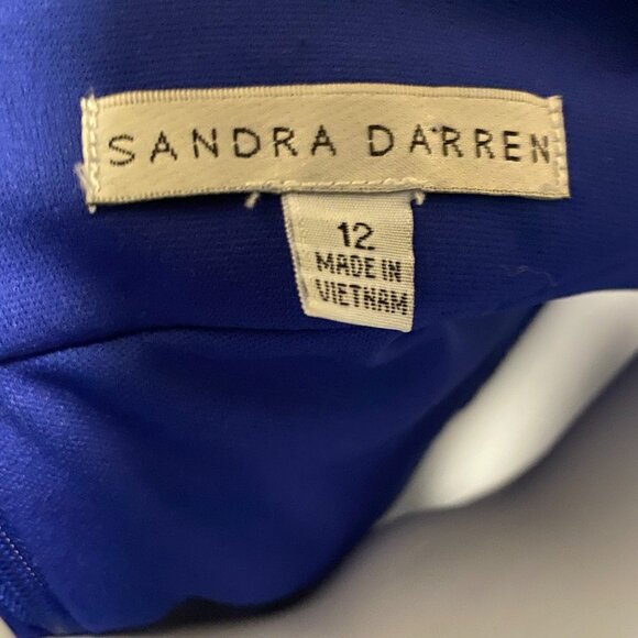 Blue Sandra Darren Cocktail Dress - Picture 3 of 5